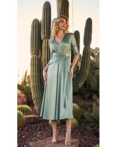 VESTIDO-MIDI-VUELO-BODA DE DIA-VESTIDO ELEGANTE-INVITADA PERFECTA-VESTIDO DE ROLE MODE-