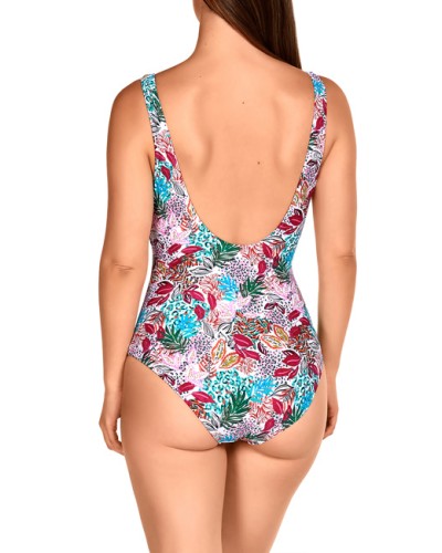 BAÑADOR SRA ESTAMPADO FRUNCIDO LATERAL