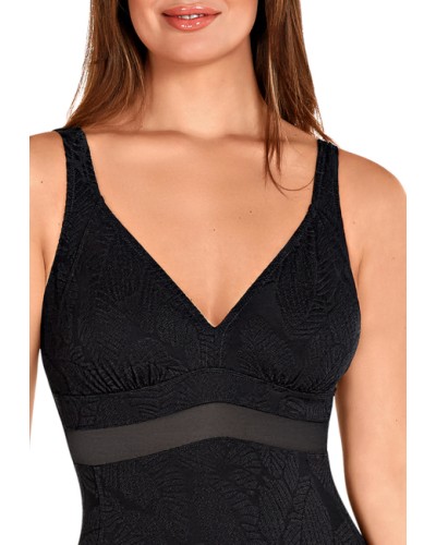 BAÑADOR SRA TEJIDO BROCADO CON TRANSPARE