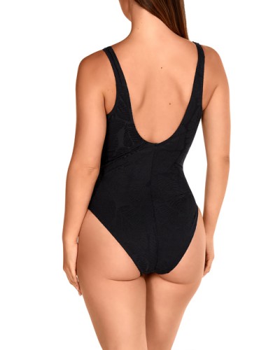 BAÑADOR SRA TEJIDO BROCADO CON TRANSPARE